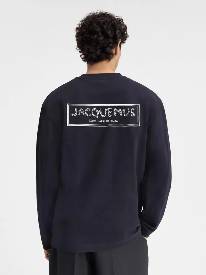 JACQUEMUS The Mer Longsleeve Tshirt Dark Navy Men Tshirts JACQUEMUS The Mer Longsleeve Tshirt Dark Navy Men Tshirts