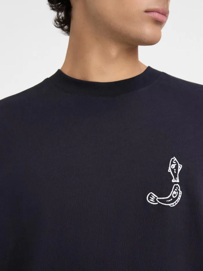 JACQUEMUS The Mer Longsleeve Tshirt Dark Navy Men Tshirts JACQUEMUS The Mer Longsleeve Tshirt Dark Navy Men Tshirts