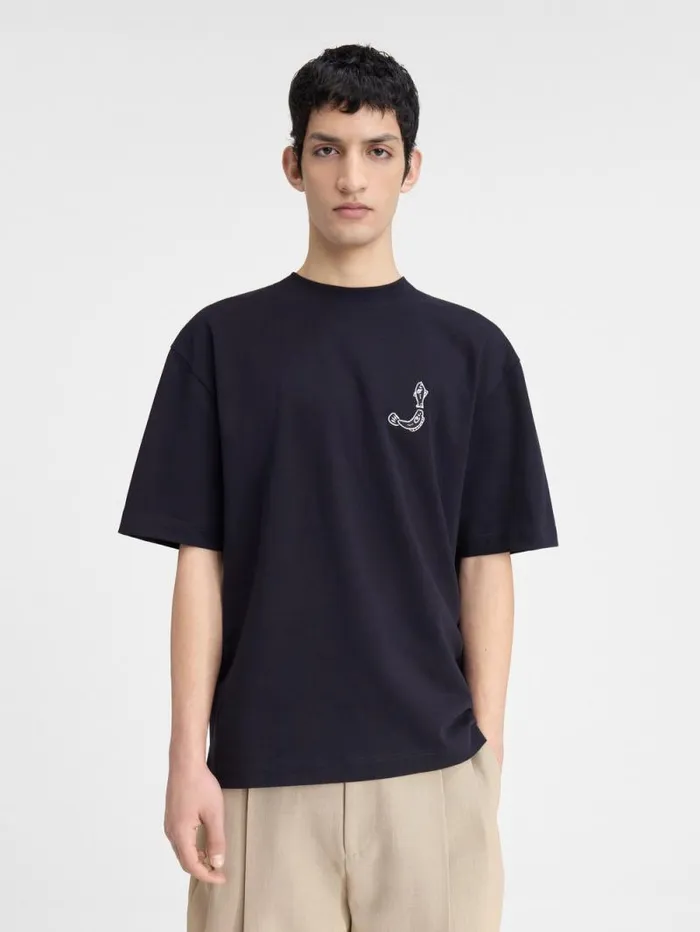 JACQUEMUS The Mer Tshirt Dark Navy Men Tshirts