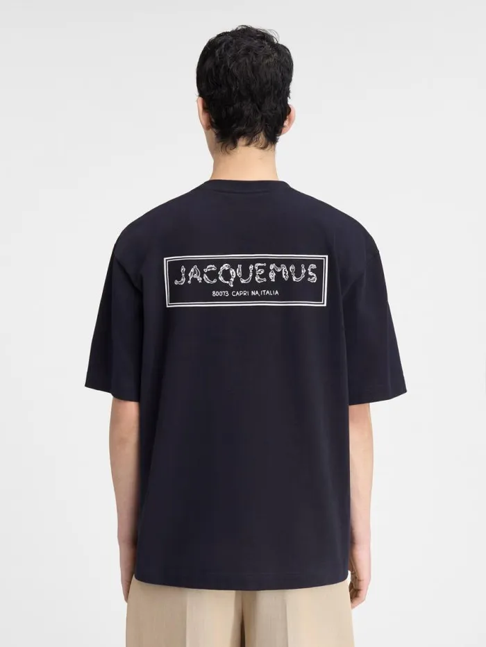 JACQUEMUS The Mer Tshirt Dark Navy Men Tshirts JACQUEMUS The Mer Tshirt Dark Navy Men Tshirts
