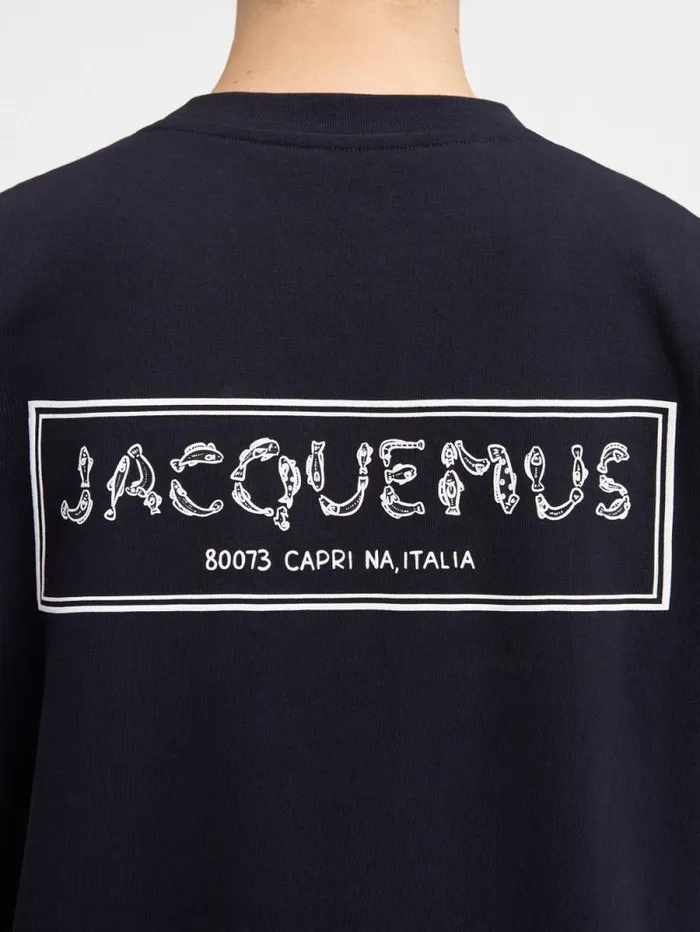 JACQUEMUS The Mer Tshirt Dark Navy Men Tshirts JACQUEMUS The Mer Tshirt Dark Navy Men Tshirts