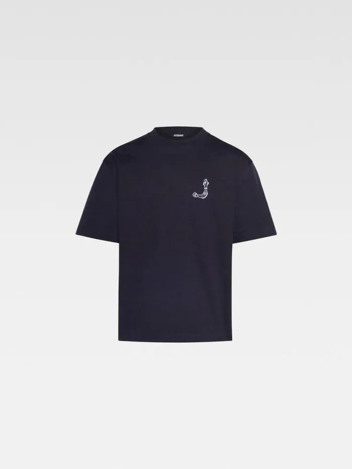 JACQUEMUS The Mer Tshirt Dark Navy Men Tshirts JACQUEMUS The Mer Tshirt Dark Navy Men Tshirts