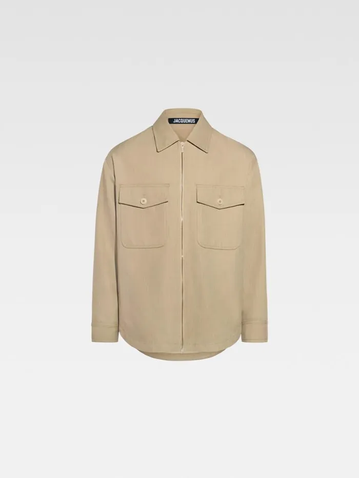 JACQUEMUS The Montaigne Jacket Beige Men Coats and Jackets JACQUEMUS The Montaigne Jacket Beige Men Coats and Jackets