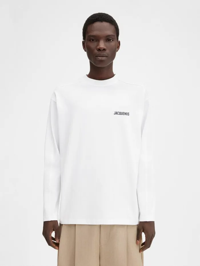 JACQUEMUS The Montaigne Tshirt Montaigne White WomenMen Tshirts