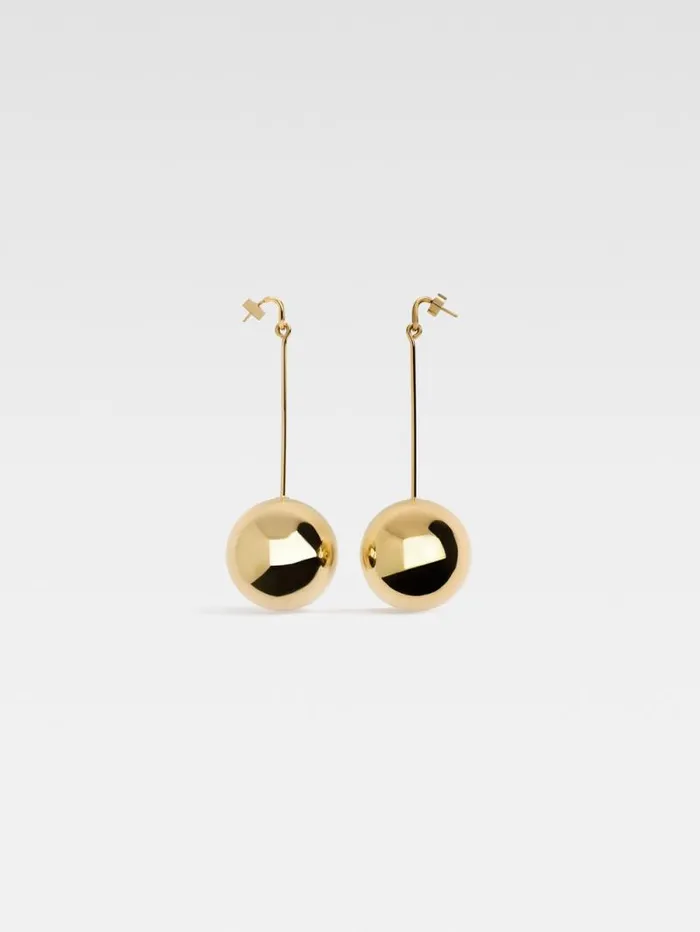 JACQUEMUS The Nodo Large Earrings Gold Women Jewellery