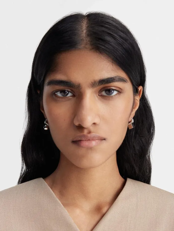 JACQUEMUS The Nodo Stud Earrings Silver Women Jewellery JACQUEMUS The Nodo Stud Earrings Silver Women Jewellery