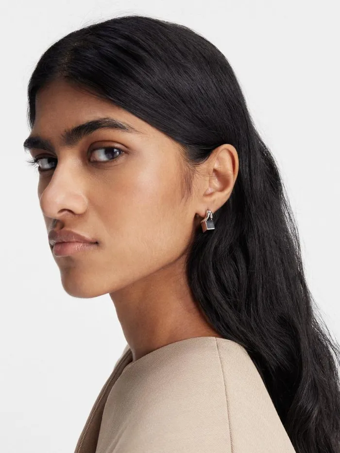 JACQUEMUS The Nodo Stud Earrings Silver Women Jewellery JACQUEMUS The Nodo Stud Earrings Silver Women Jewellery
