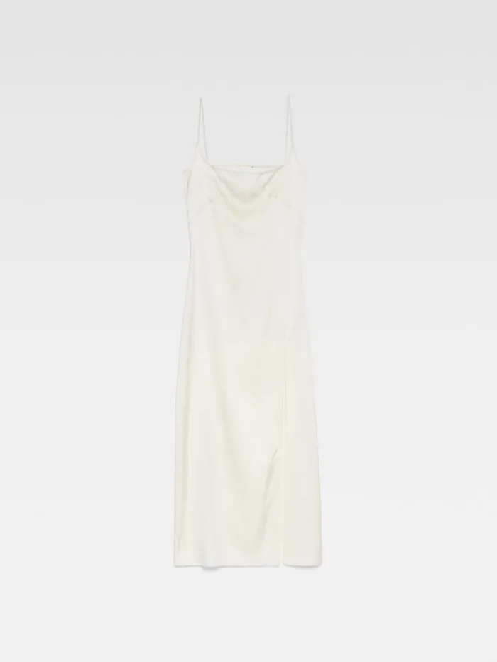 JACQUEMUS The Notte Dress Offwhite Women Dresses and Skirts JACQUEMUS The Notte Dress Offwhite Women Dresses and Skirts