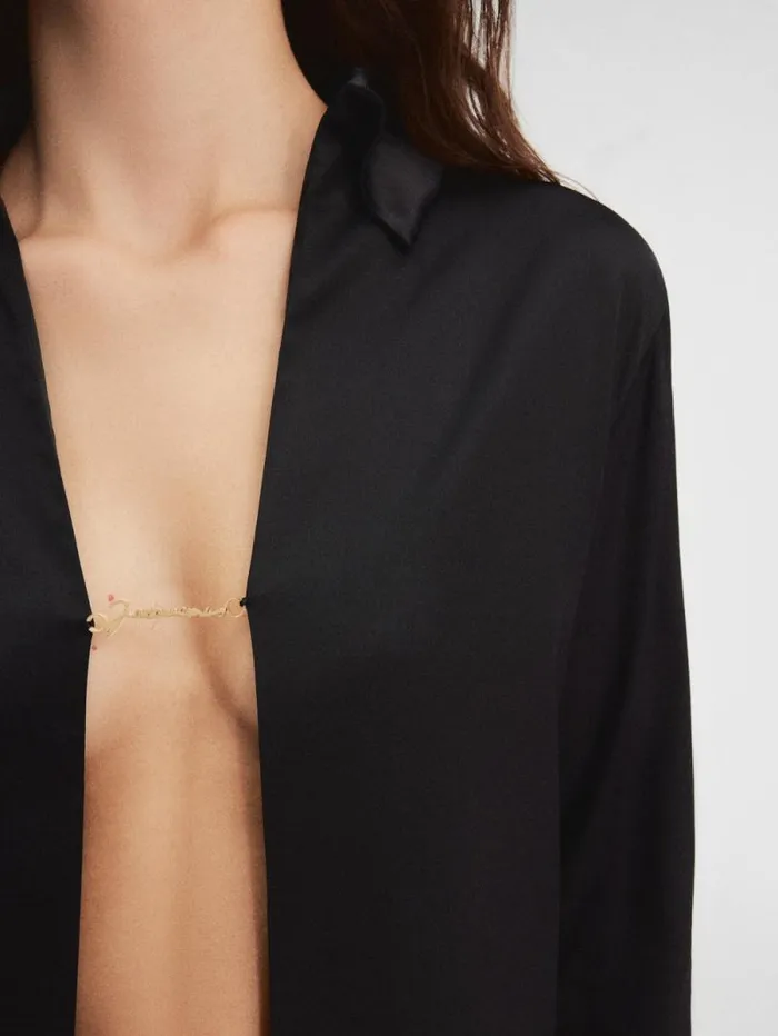 JACQUEMUS The Notte Shirt Black Women Tops and Shirts JACQUEMUS The Notte Shirt Black Women Tops and Shirts