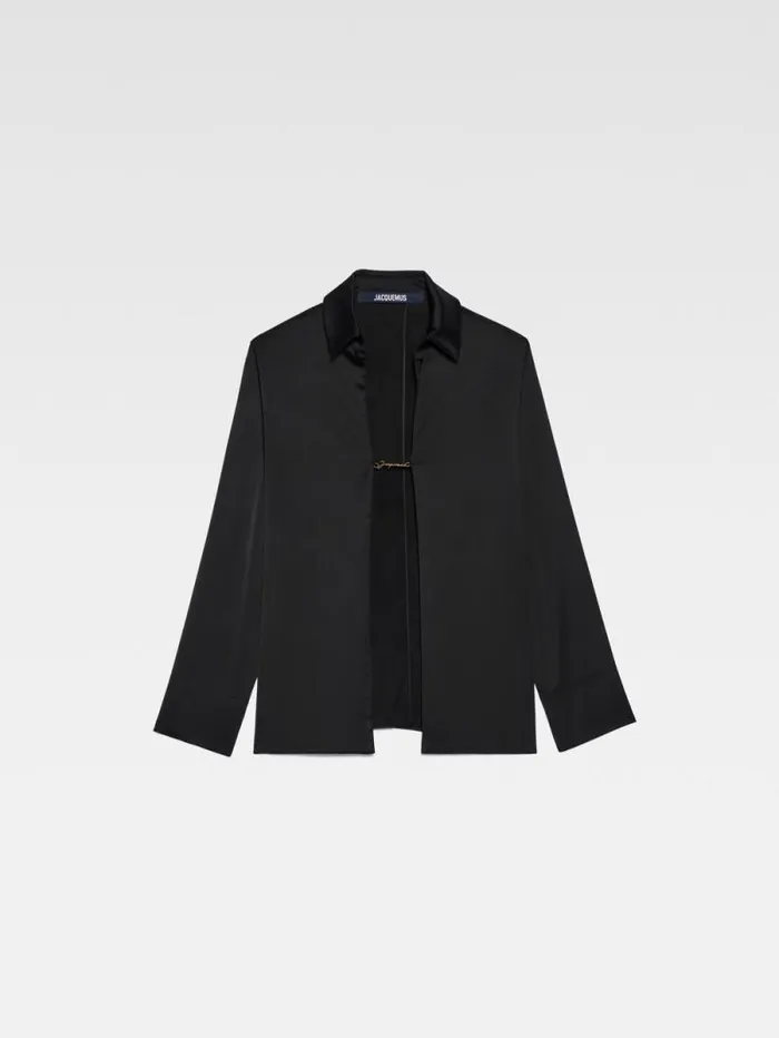 JACQUEMUS The Notte Shirt Black Women Tops and Shirts JACQUEMUS The Notte Shirt Black Women Tops and Shirts