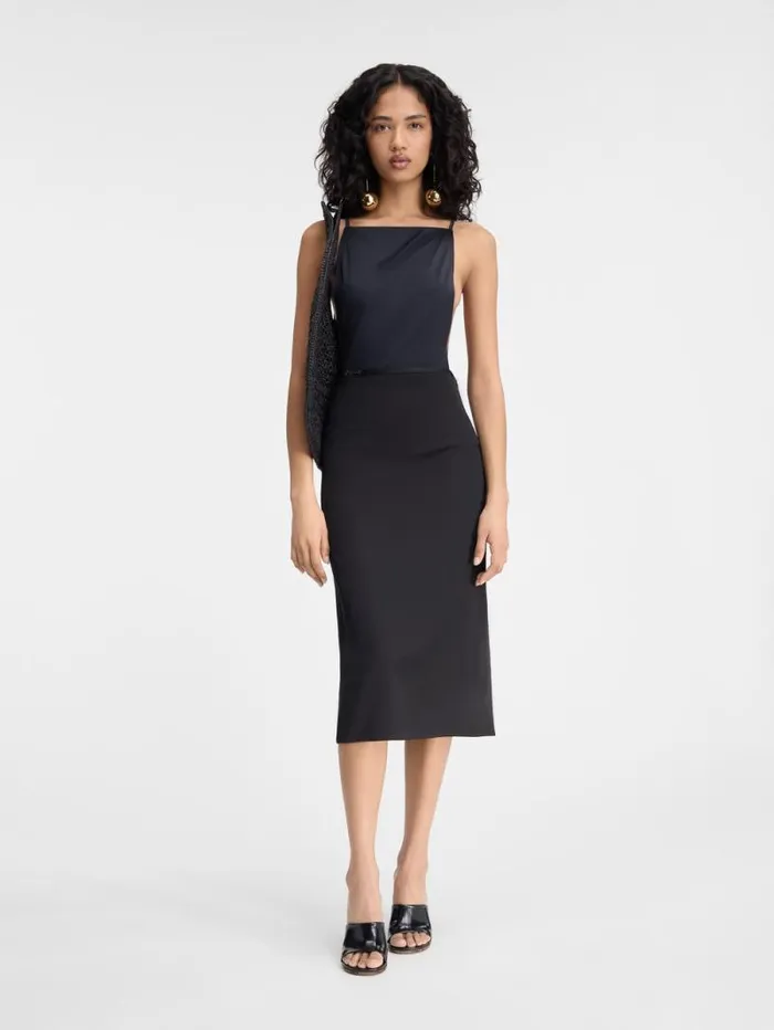 JACQUEMUS The Notte Skirt Black Women Dresses and Skirts