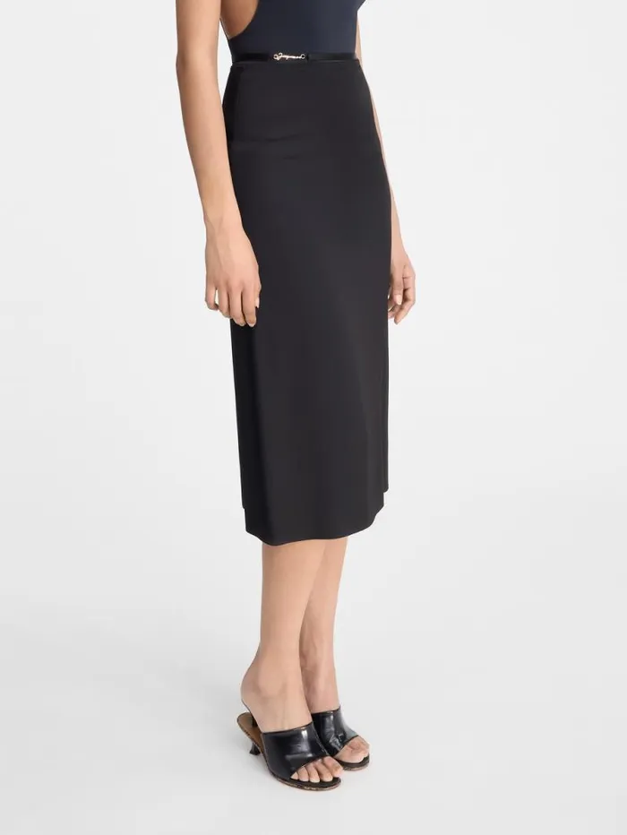 JACQUEMUS The Notte Skirt Black Women Dresses and Skirts JACQUEMUS The Notte Skirt Black Women Dresses and Skirts