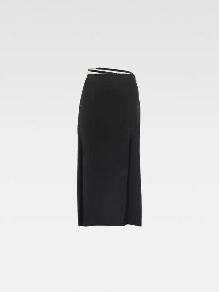 JACQUEMUS The Notte Skirt Black Women Dresses and Skirts JACQUEMUS The Notte Skirt Black Women Dresses and Skirts