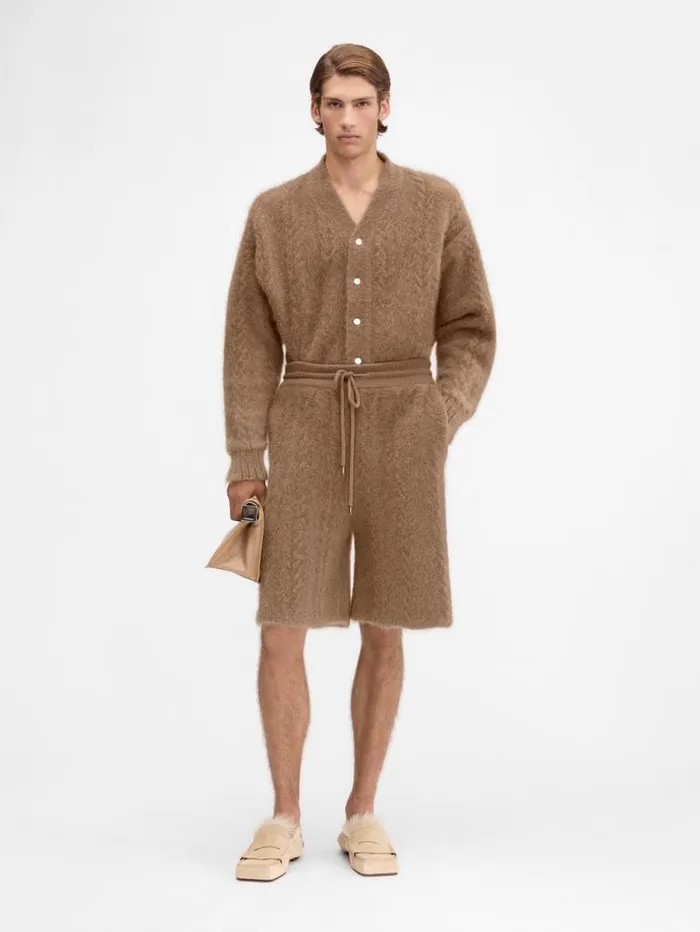 JACQUEMUS The Nuvola Shorts Camel WomenMen Trousers and Shorts