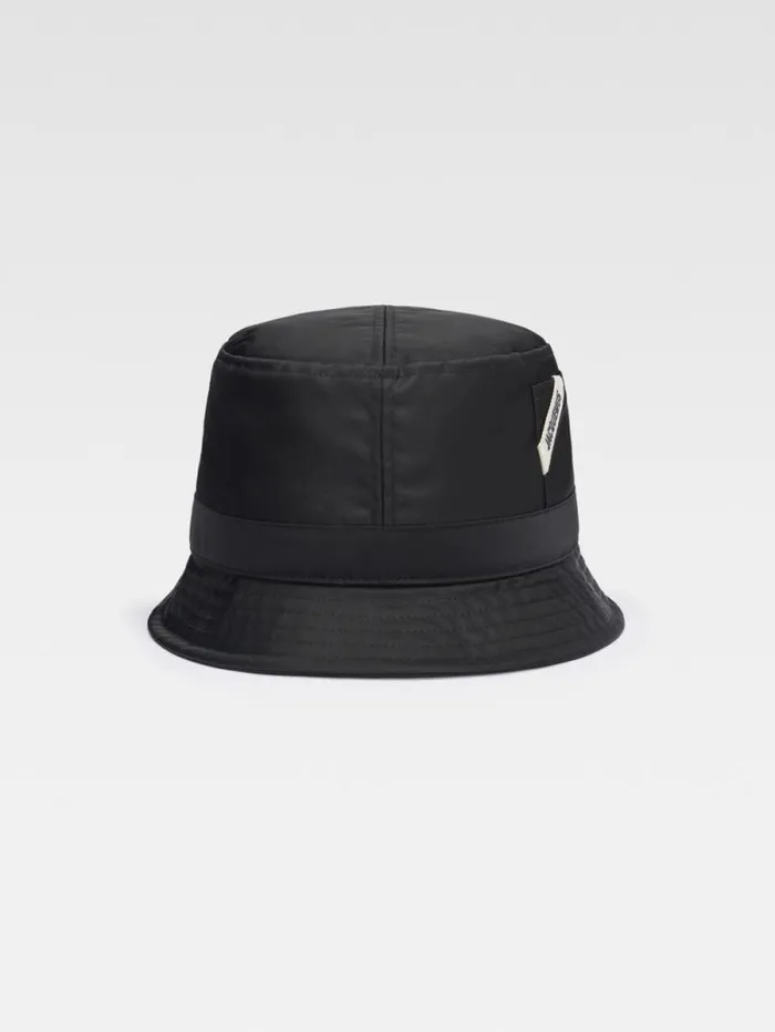 JACQUEMUS The Ovalie Bucket Hat Black WomenMen Hats