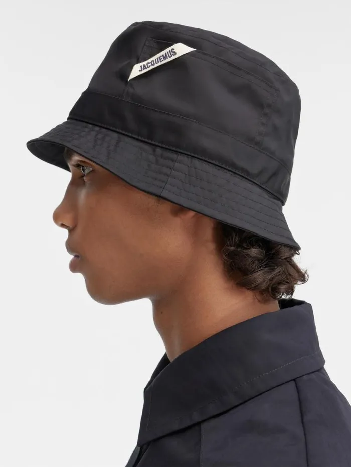 JACQUEMUS The Ovalie Bucket Hat Black WomenMen Hats JACQUEMUS The Ovalie Bucket Hat Black WomenMen Hats