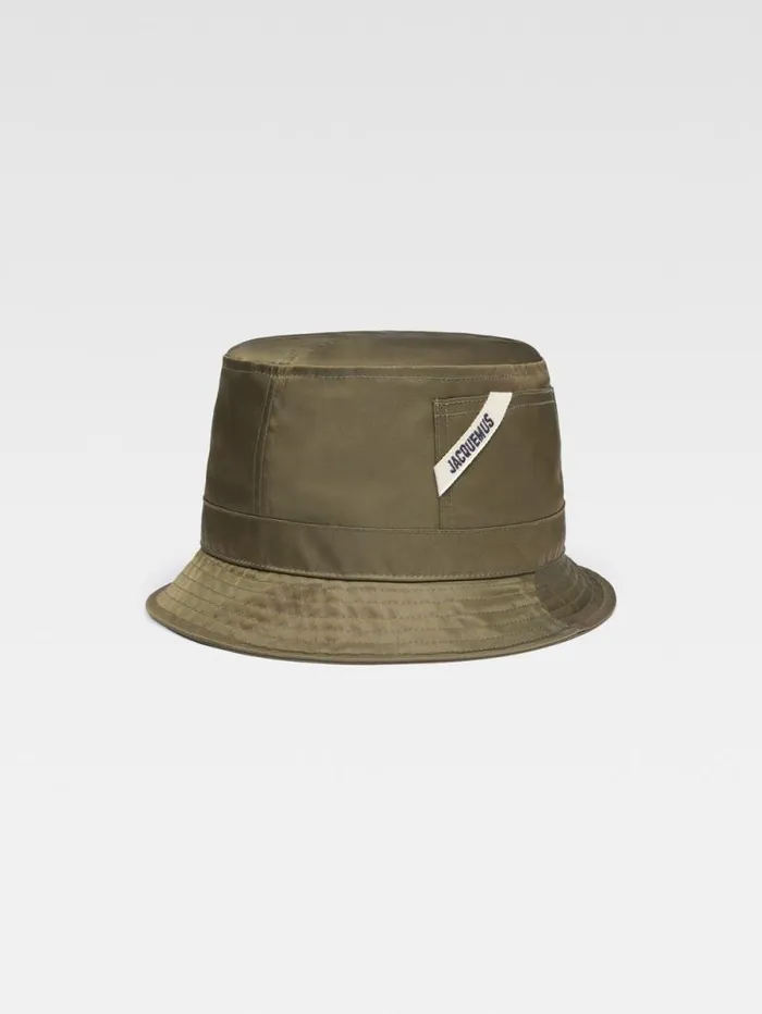 JACQUEMUS The Ovalie Bucket Hat Khaki WomenMen Hats
