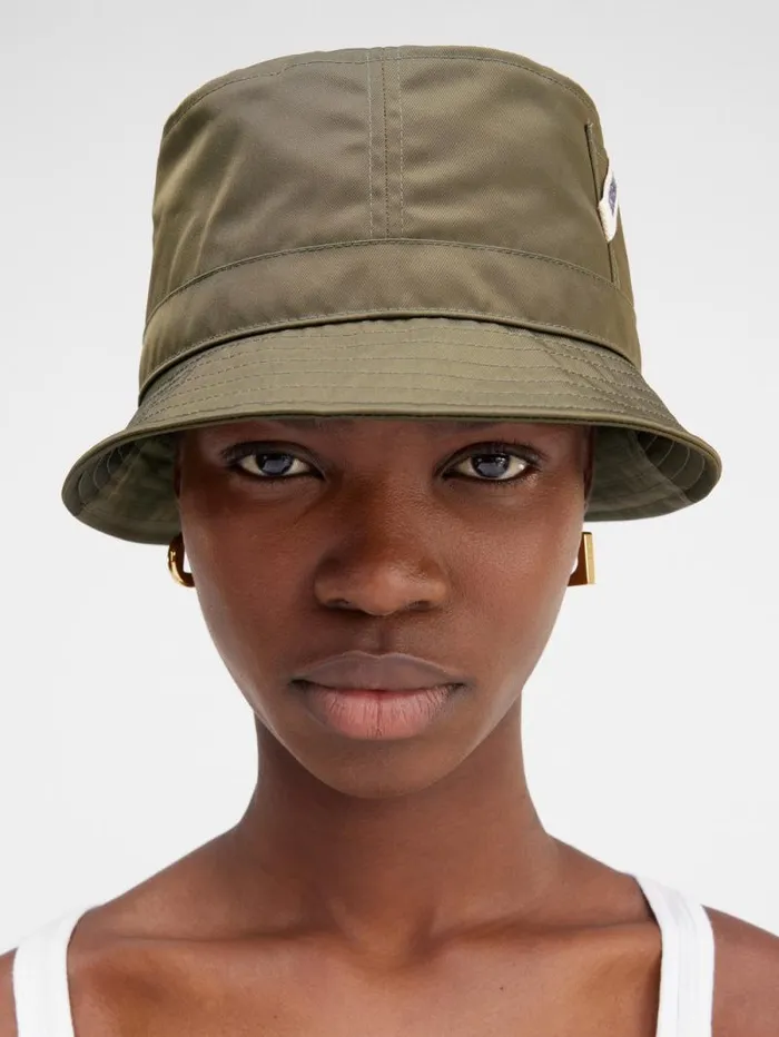 JACQUEMUS The Ovalie Bucket Hat Khaki WomenMen Hats