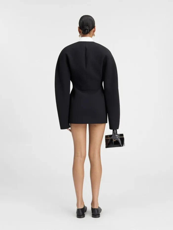 JACQUEMUS The Ovalo Dress Black Women Dresses and Skirts JACQUEMUS The Ovalo Dress Black Women Dresses and Skirts