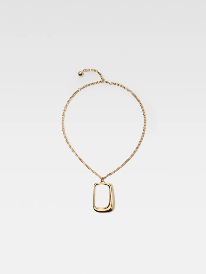 JACQUEMUS The Ovalo Necklace Light Gold Women Jewellery
