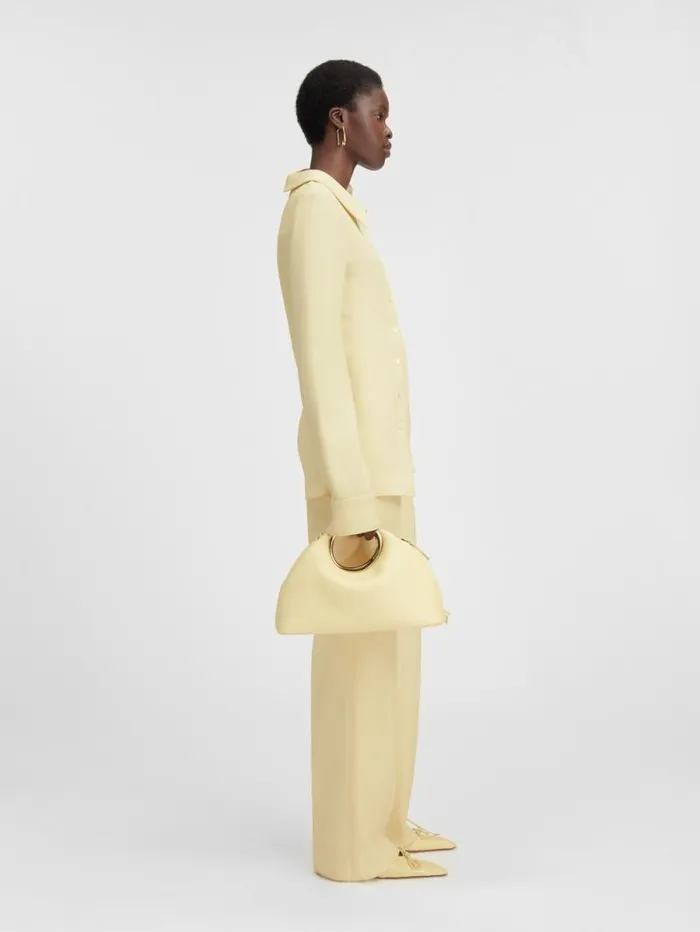 JACQUEMUS The Pablo Shirt Pale Yellow Women Tops and Shirts JACQUEMUS The Pablo Shirt Pale Yellow Women Tops and Shirts