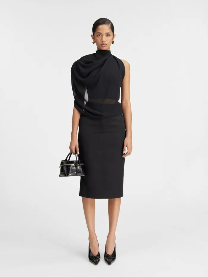 JACQUEMUS The Pablo Top Black Women Tops and Shirts