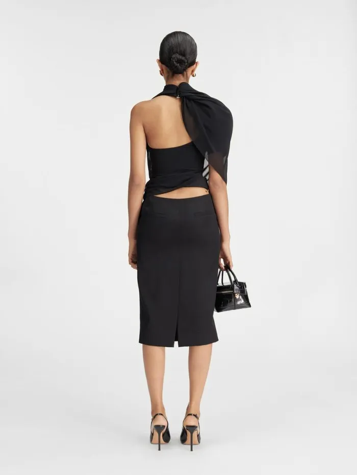JACQUEMUS The Pablo Top Black Women Tops and Shirts JACQUEMUS The Pablo Top Black Women Tops and Shirts