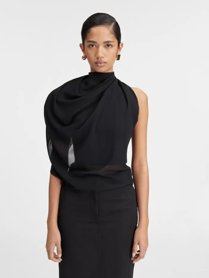 JACQUEMUS The Pablo Top Black Women Tops and Shirts JACQUEMUS The Pablo Top Black Women Tops and Shirts
