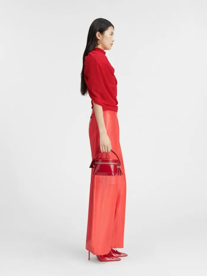 JACQUEMUS The Pablo Top Red Women Tops and Shirts JACQUEMUS The Pablo Top Red Women Tops and Shirts