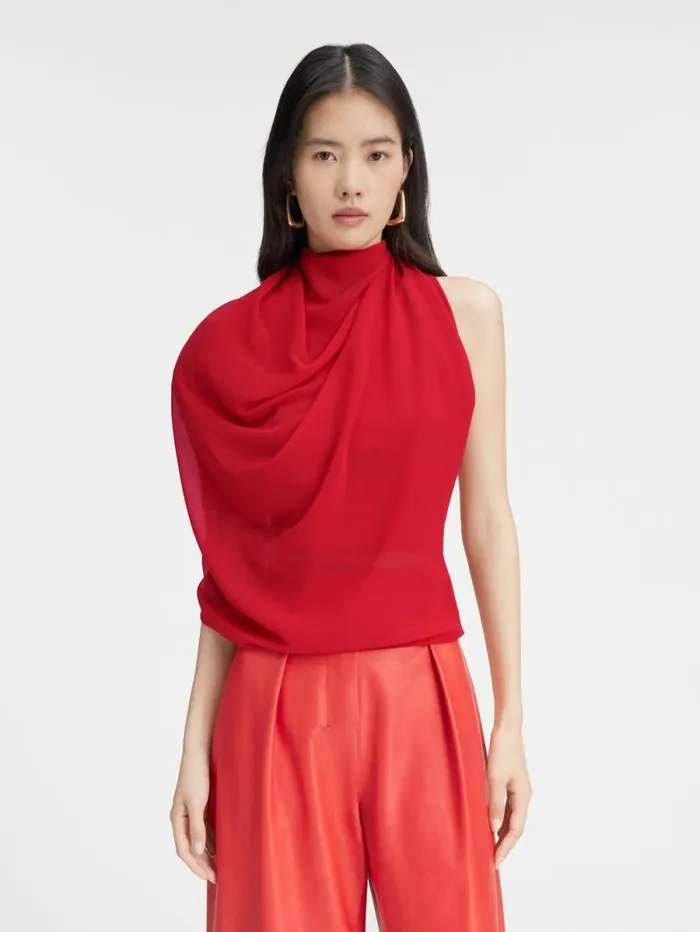 JACQUEMUS The Pablo Top Red Women Tops and Shirts JACQUEMUS The Pablo Top Red Women Tops and Shirts