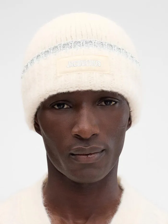 JACQUEMUS The Paoli Beanie Offwhite WomenMen Scarves Beanies and Gloves