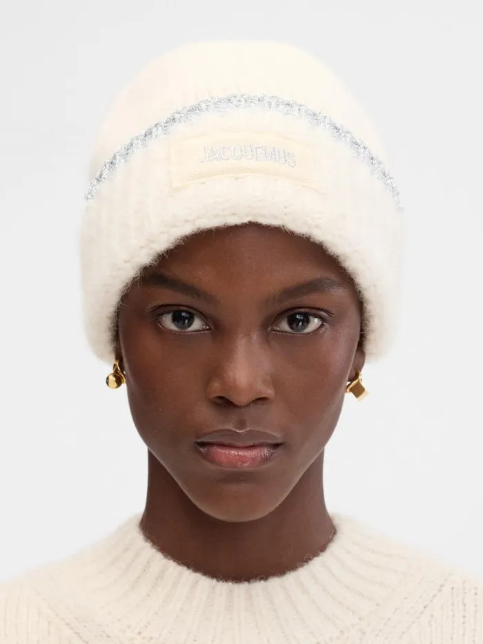 JACQUEMUS The Paoli Beanie Offwhite WomenMen Scarves Beanies and Gloves