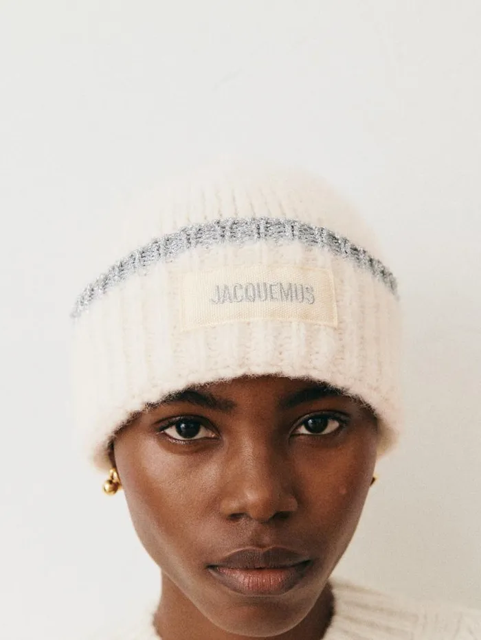 JACQUEMUS The Paoli Beanie Offwhite WomenMen Scarves Beanies and Gloves