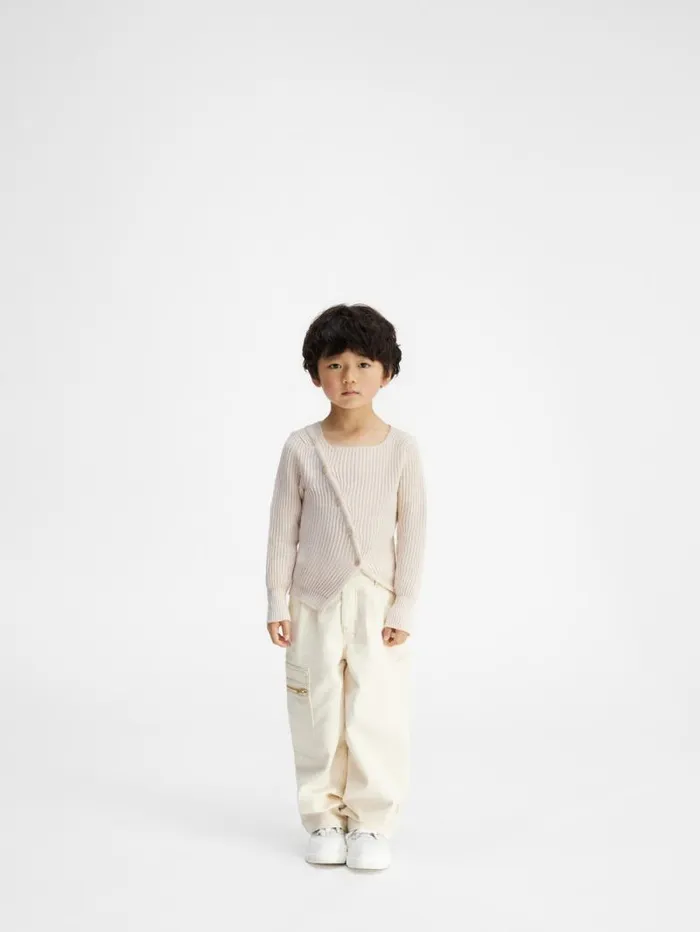 JACQUEMUS The Pau Kids039 Knit Offwhite WomenMen Tops