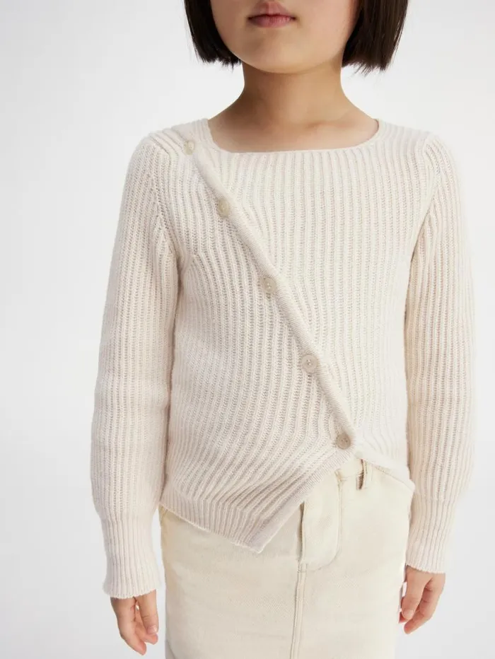 JACQUEMUS The Pau Kids039 Knit Offwhite WomenMen Tops JACQUEMUS The Pau Kids039 Knit Offwhite WomenMen Tops