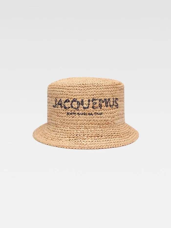 JACQUEMUS The Pesco Bucket Hat Natural WomenMen Hats