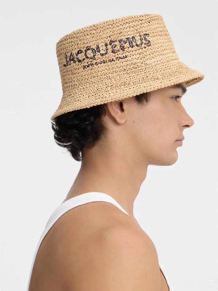 JACQUEMUS The Pesco Bucket Hat Natural WomenMen Hats