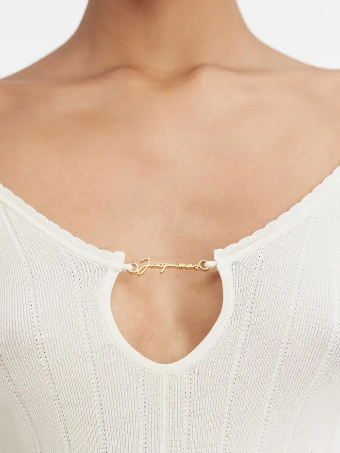 JACQUEMUS The Pral Top Offwhite Women Tops and Shirts JACQUEMUS The Pral Top Offwhite Women Tops and Shirts