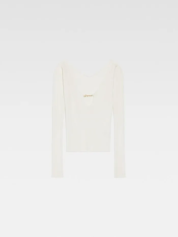 JACQUEMUS The Pral Top Offwhite Women Tops and Shirts JACQUEMUS The Pral Top Offwhite Women Tops and Shirts