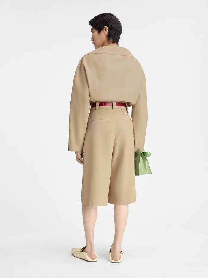 JACQUEMUS The Ravello Shorts Beige Men Trousers and Shorts JACQUEMUS The Ravello Shorts Beige Men Trousers and Shorts