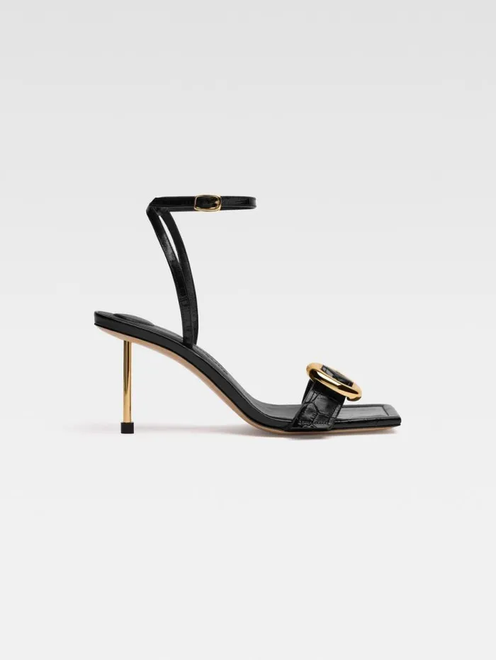 JACQUEMUS The Regalo Sandals Black Women Shoes