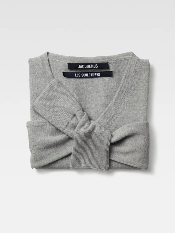 JACQUEMUS The Rica Scarf Grey WomenMen Scarves Beanies and Gloves