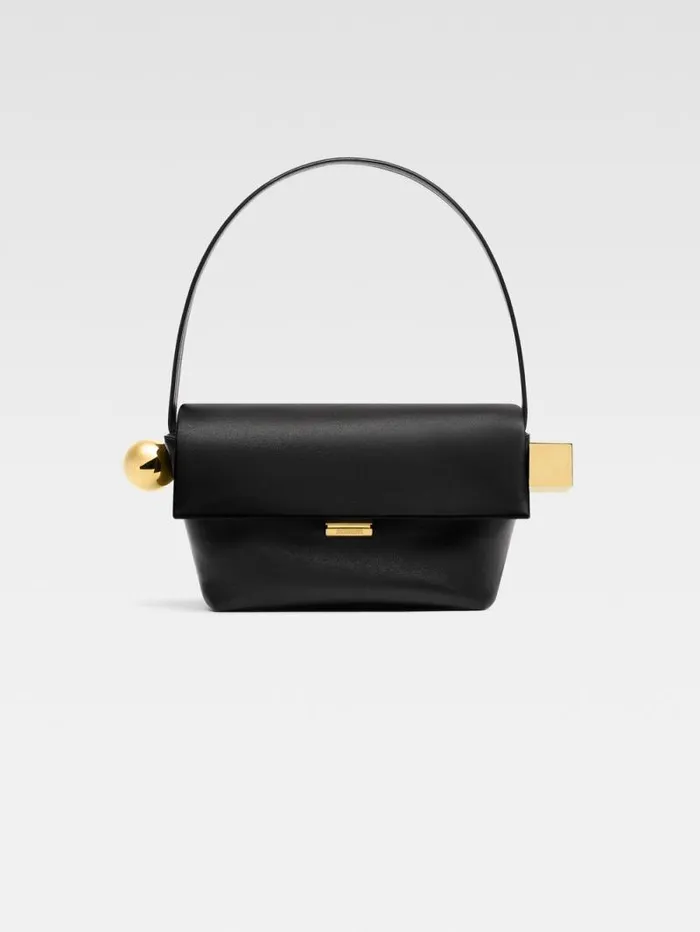 JACQUEMUS The Rond Carr Black Women Shoulder Bags
