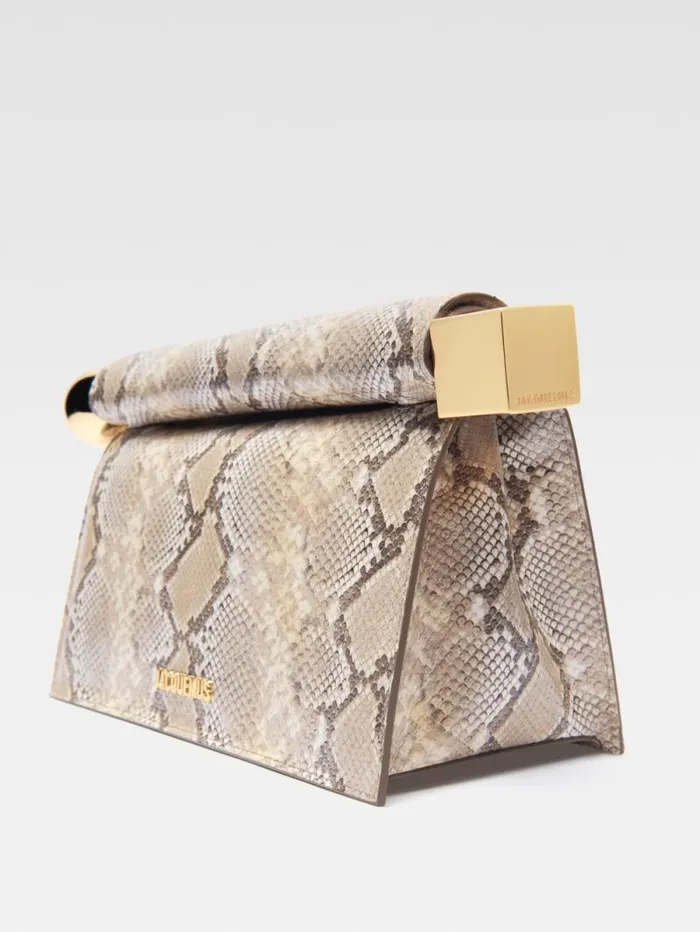 JACQUEMUS The Rond Carr Clutch Beige Women Crossbody and Handbags JACQUEMUS The Rond Carr Clutch Beige Women Crossbody and Handbags