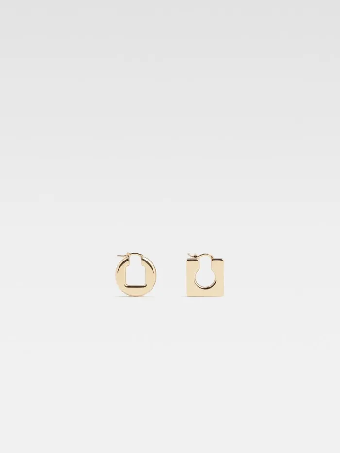 JACQUEMUS The Rond Carr Earrings Light Gold Women Jewellery
