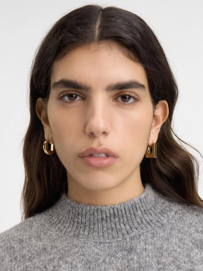 JACQUEMUS The Rond Carr Earrings Light Gold Women Jewellery JACQUEMUS The Rond Carr Earrings Light Gold Women Jewellery