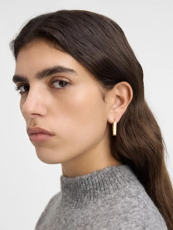 JACQUEMUS The Rond Carr Earrings Light Gold Women Jewellery JACQUEMUS The Rond Carr Earrings Light Gold Women Jewellery