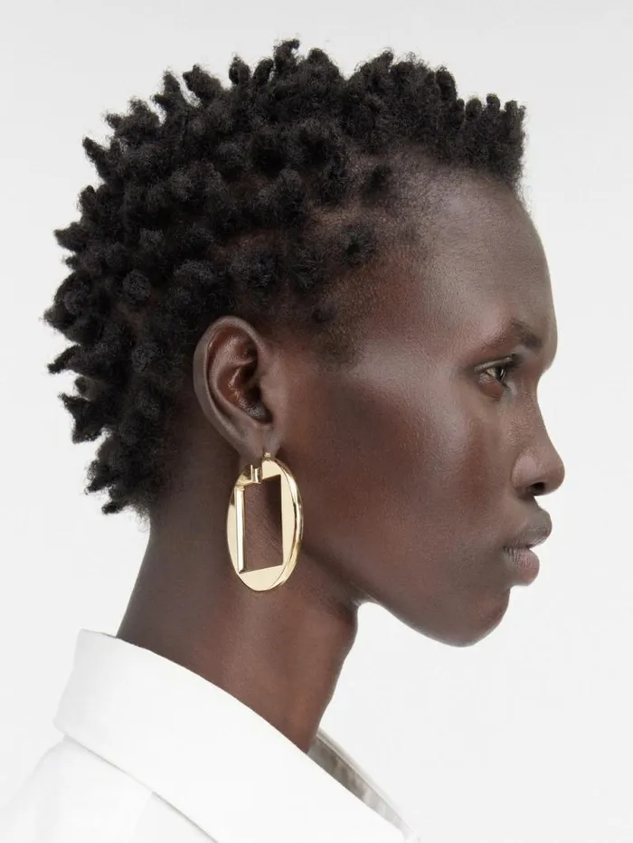 JACQUEMUS The Rond Carr Hoops Earrings Light Gold Women Jewellery JACQUEMUS The Rond Carr Hoops Earrings Light Gold Women Jewellery