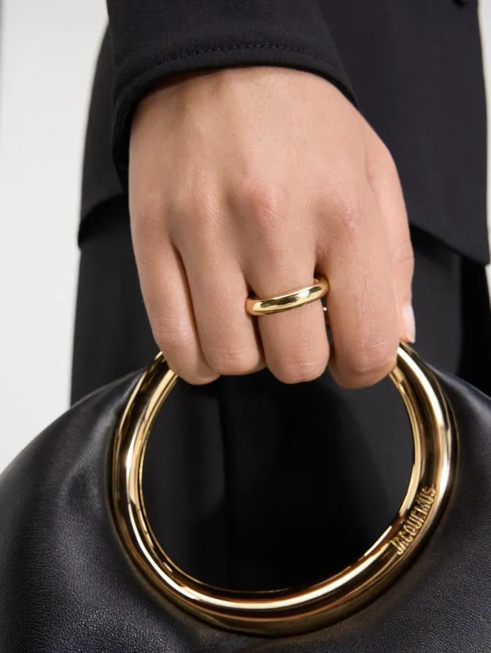 JACQUEMUS The Round Ring Light Gold Women Jewellery JACQUEMUS The Round Ring Light Gold Women Jewellery