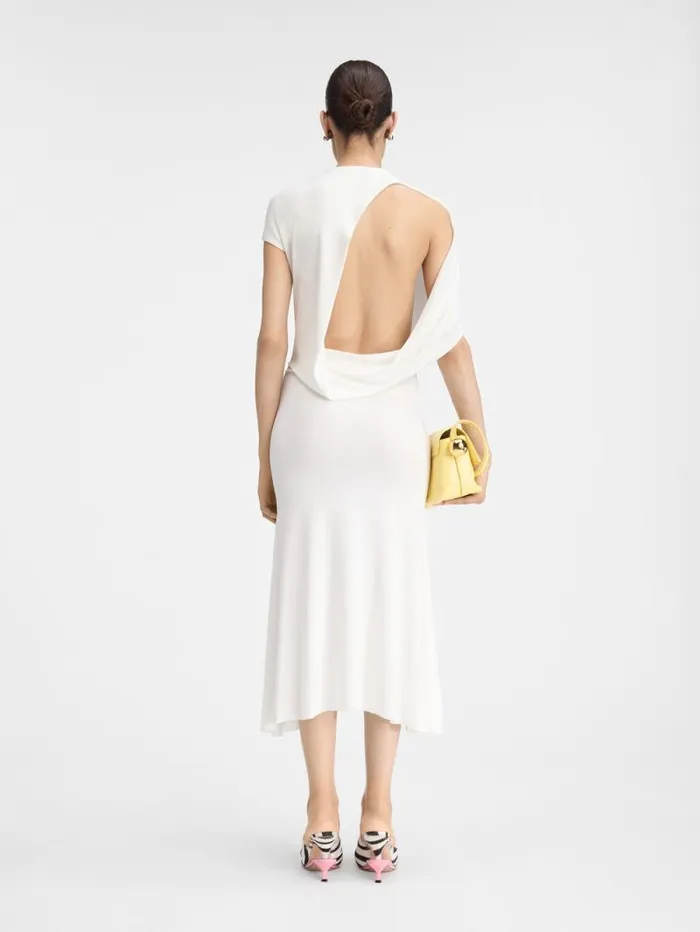 JACQUEMUS The Salerno Dress White Women Dresses and Skirts JACQUEMUS The Salerno Dress White Women Dresses and Skirts